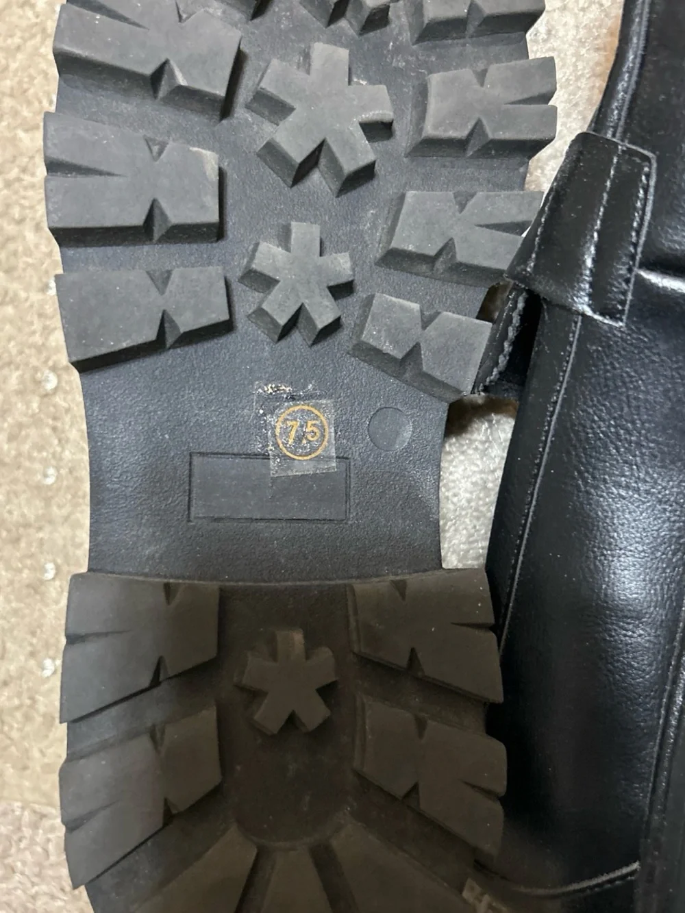Women’s Black Leather Penny Loafers